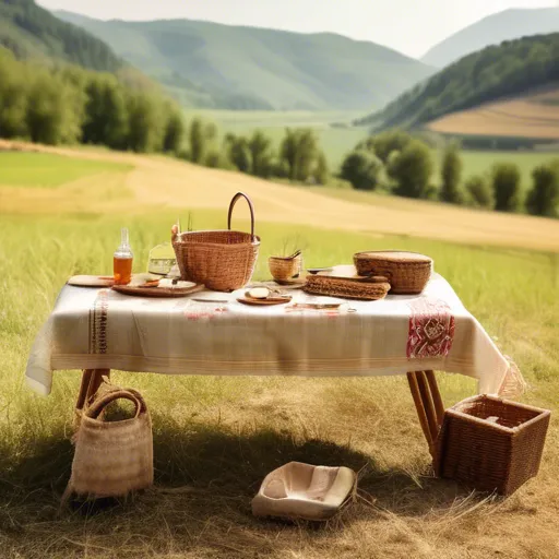 Пікнік з видом на долину — місця без людей