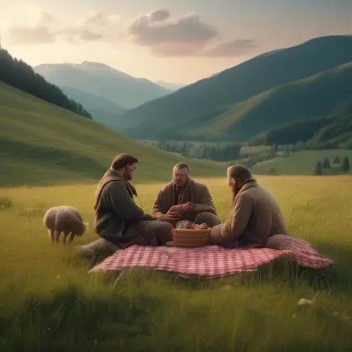 Пікнік на полонині з пастухами