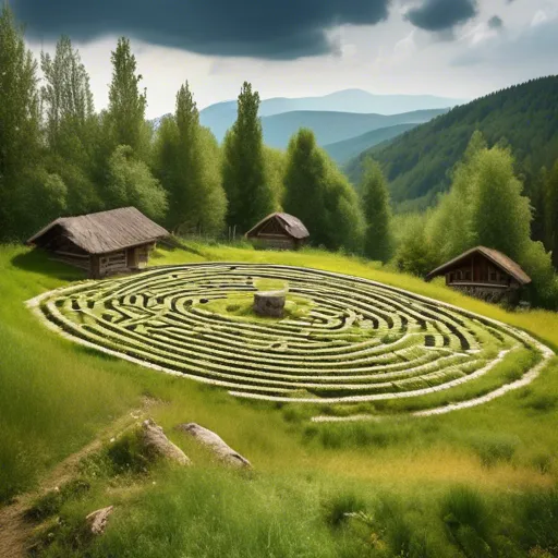 Природні лабіринти з каменю в Карпатах